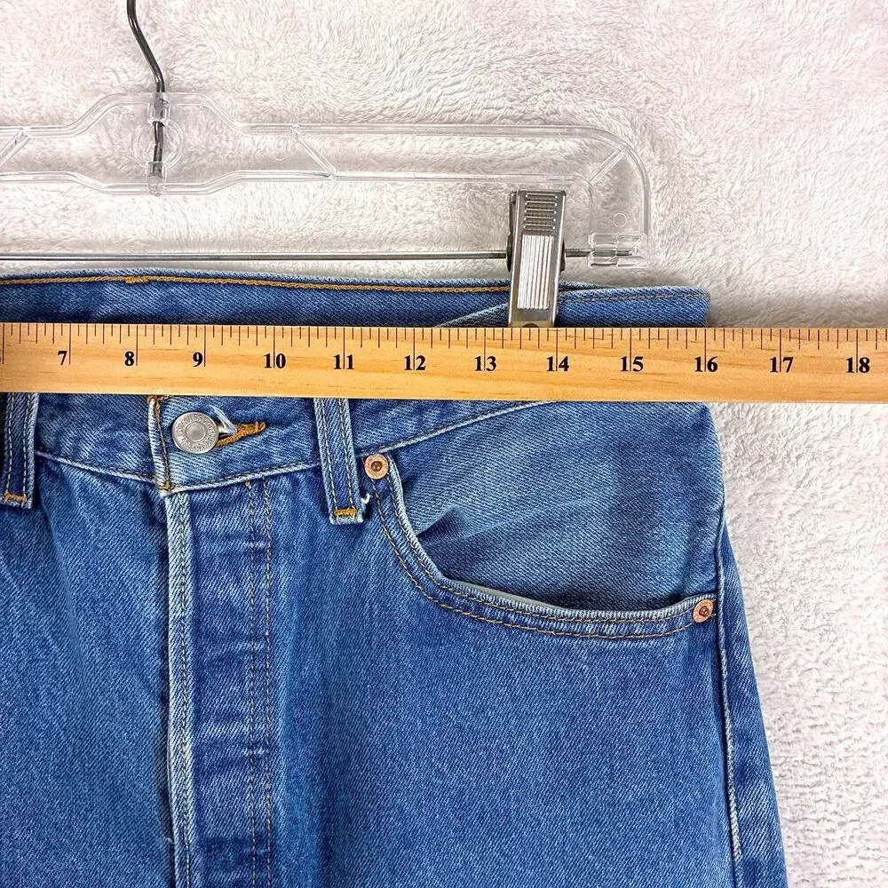VTG Levis 501 Jeans Mens 33x38 (32x33) Faded Button Fly Classic Preppy Indie
